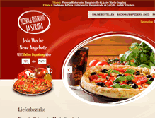Tablet Screenshot of pizzeria-lastrada.at